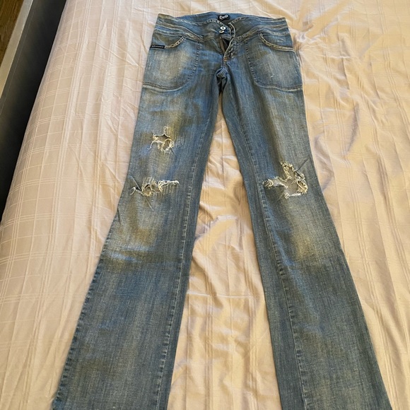 Dolce & Gabbana distressed low rise jeans - Picture 3 of 8